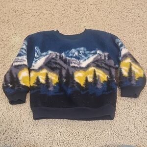 Old Navy Navy Textured Crewneck Sweatshirt